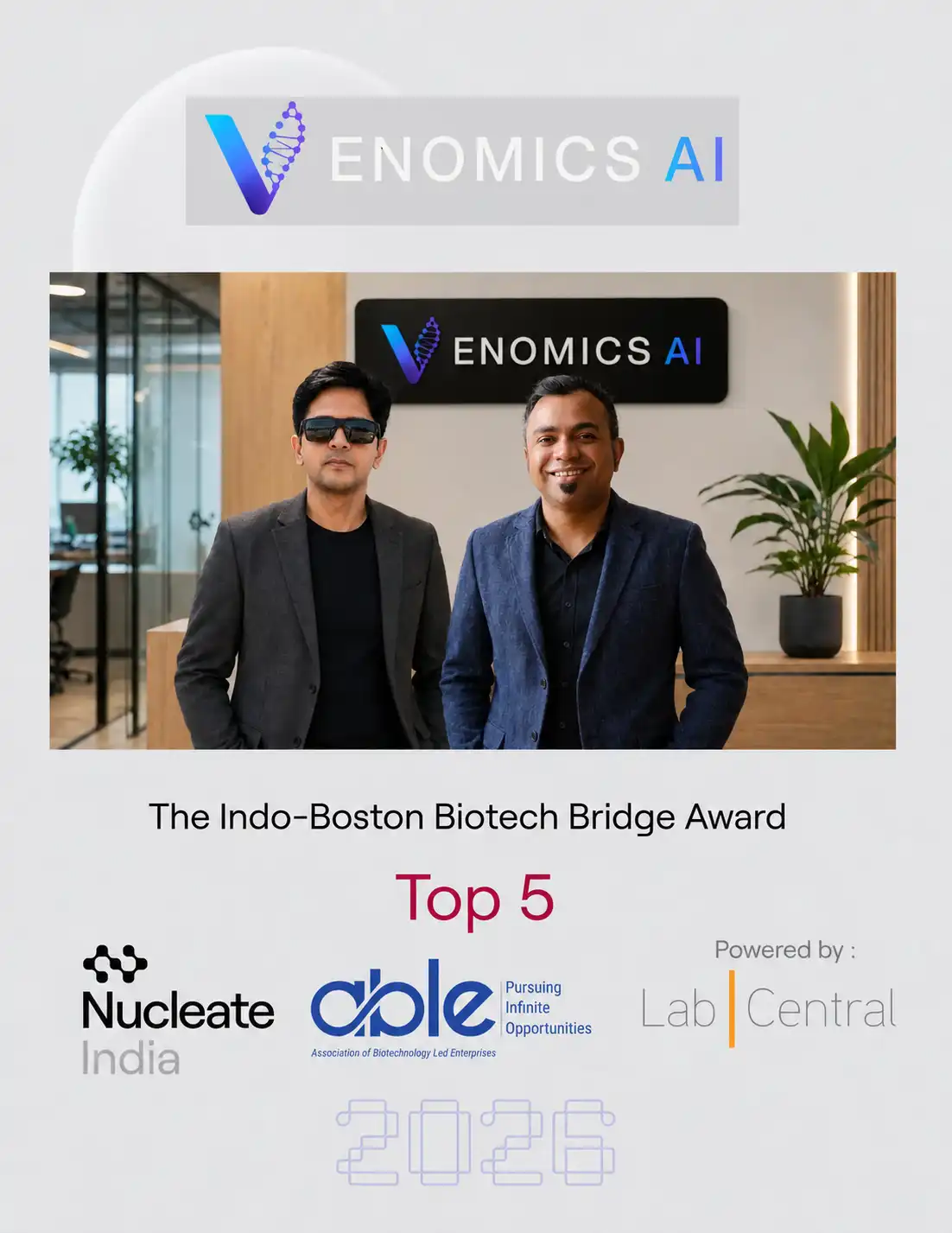 Venomics AI featured among the 2026 Indo-Boston Biotech Bridge Award Top 5